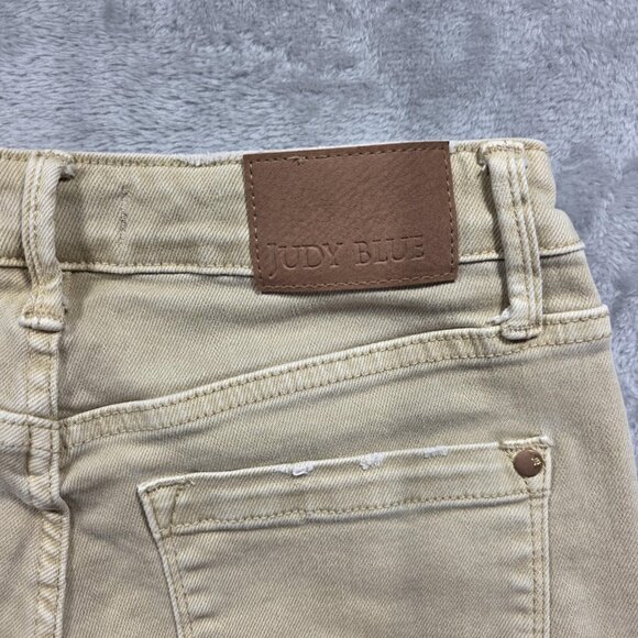 Judy Blue Jeans Womens 7/28 Khaki Tan Bootcut Stretch Garment Dyed JB88504 - Picture 4 of 10